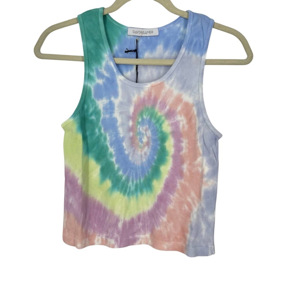 Daydreamer Prismatic Tie Dye Tank Top Girl's Size Large NWT